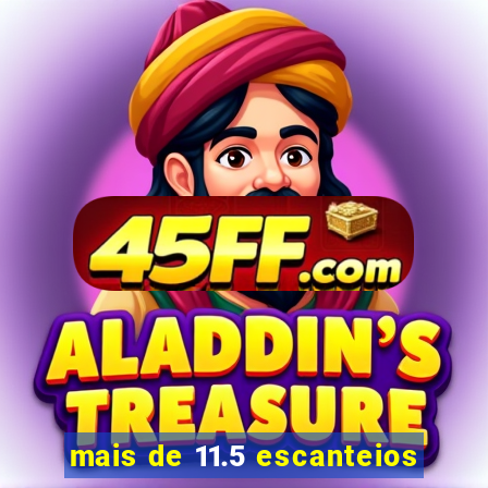 mais de 11.5 escanteios